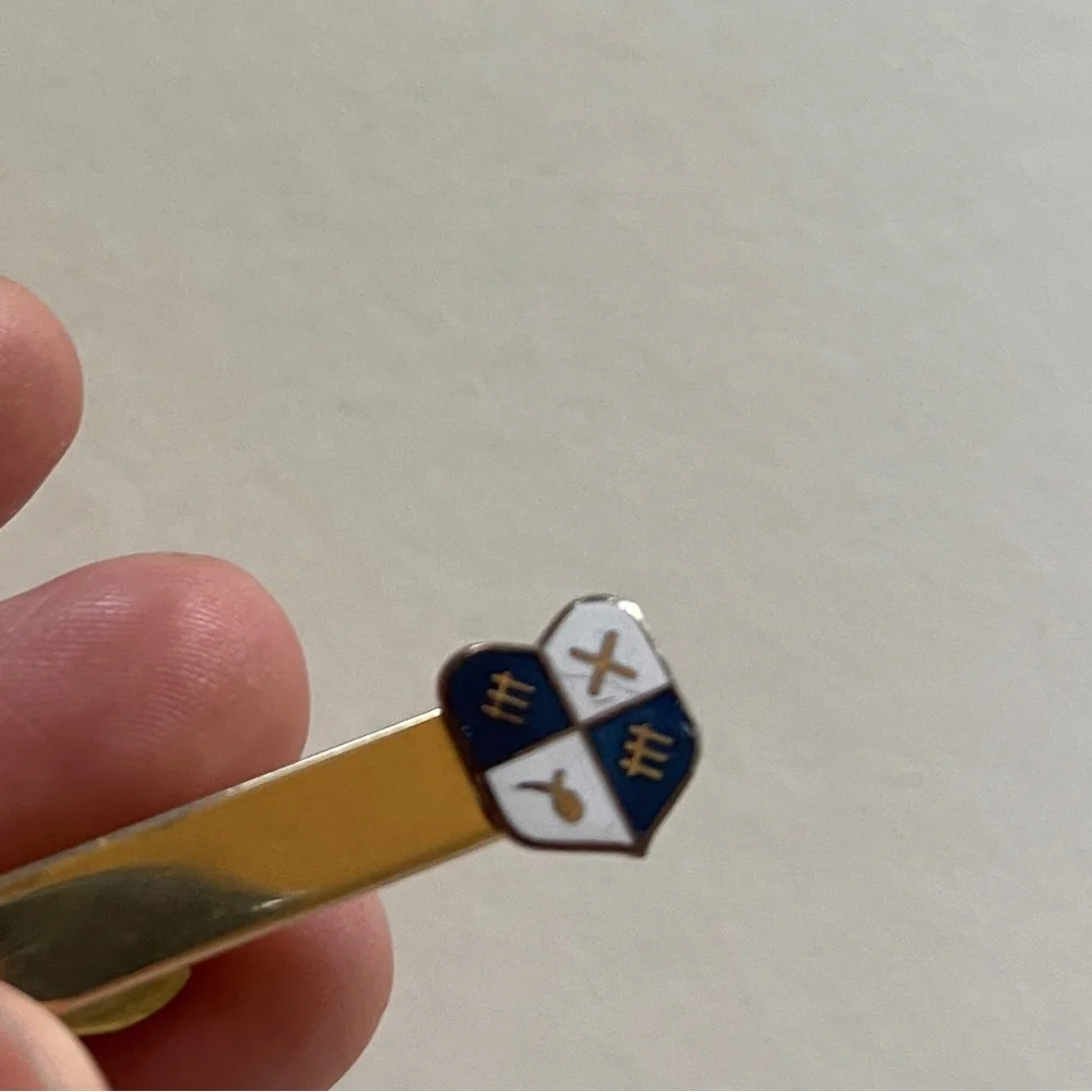 Vintage 1980s Gold Swank limited edition gold soccer tie clip money clip